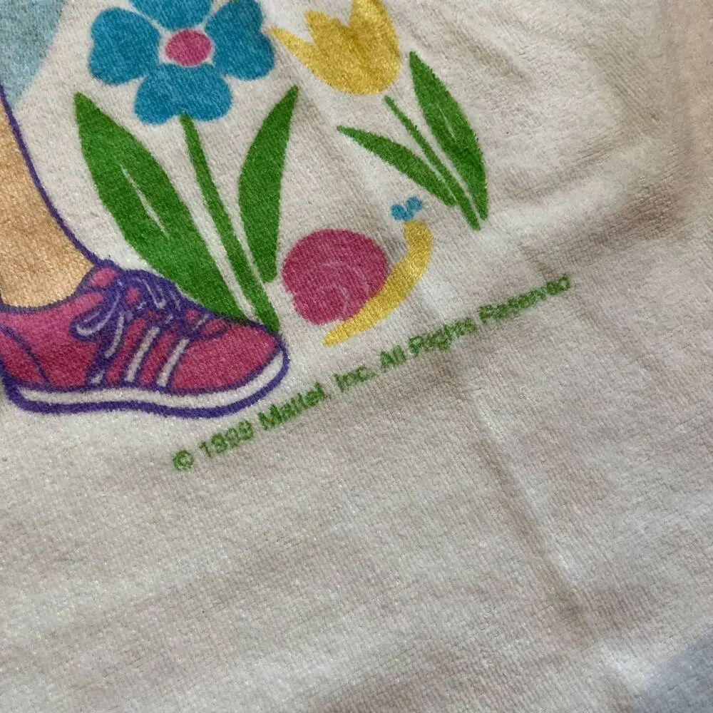 Vintage 90s Barbie Beach Towel